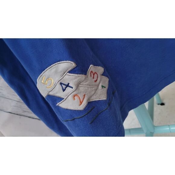 Embriodered Teacher Sweatshirt Bechamel Vintage Women's Top Size Large Blue - Picture 6 of 13